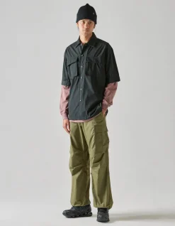 Shirts*Maharishi 4513 Advisor'S Overshirt Black Blk-108F