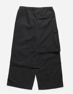 Cargo Pants*Maharishi 4588 Asym Cargo Hakama Pants Black