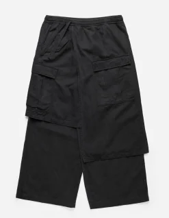 Cargo Pants*Maharishi 4588 Asym Cargo Hakama Pants Black