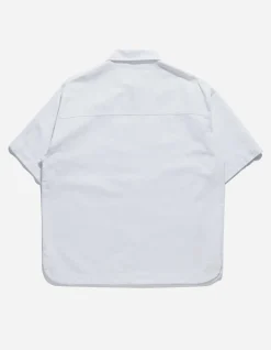 Shirts*Maharishi 4512 Asym Monk Shirt White
