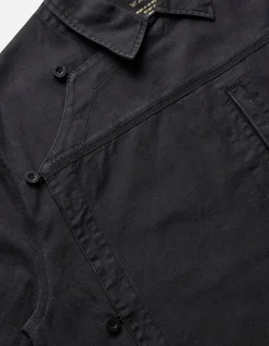 Shirts*Maharishi 4512 Asym Monk Shirt Black