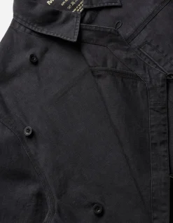 Shirts*Maharishi 4512 Asym Monk Shirt Black