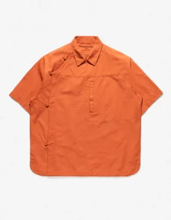 Shirts*Maharishi 4298 Asym Monk Shirt Rust