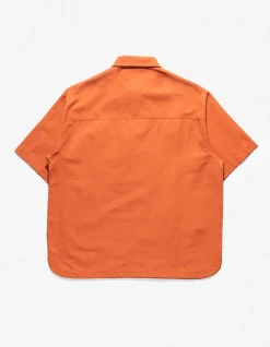 Shirts*Maharishi 4298 Asym Monk Shirt Rust