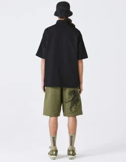 Shirts*Maharishi 4298 Asym Monk Shirt Black
