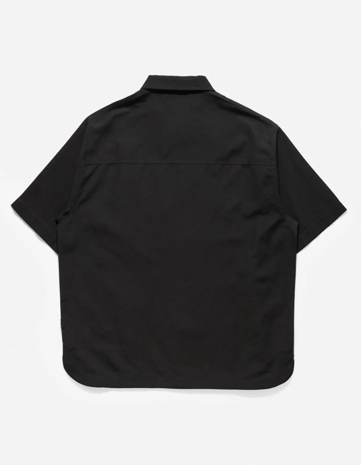 Shirts*Maharishi 4298 Asym Monk Shirt Black