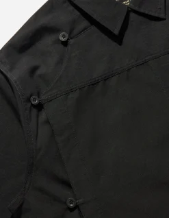 Shirts*Maharishi 4298 Asym Monk Shirt Black