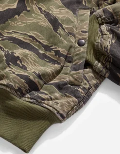 Jackets*Maharishi 4289 Camo Reversible Flight Jacket Mint Gold/Olive