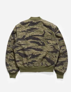 Jackets*Maharishi 4289 Camo Reversible Flight Jacket Mint Gold/Olive