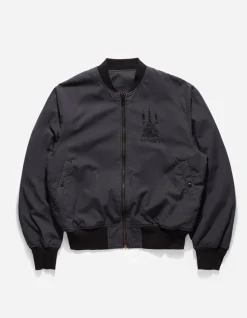 Jackets*Maharishi 4289 Camo Reversible Flight Jacket Subdued Night/Black