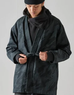 Kimonos*Maharishi 4516 Camo Shinobi Hemp Kimono Subdued Night