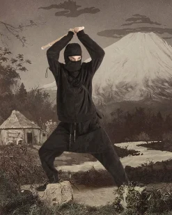 Hooded Sweats*Maharishi 4518 Camo Shinobi Hooded Sweat Subdued Night
