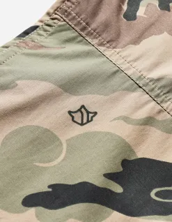 Shirts*Maharishi 4522 Camo Stand Collar Shirt Woodland