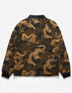Kimonos*Maharishi 4220 Cloud Dragon Reversible Kimono Golden Black
