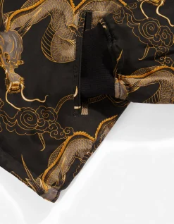 Kimonos*Maharishi 4220 Cloud Dragon Reversible Kimono Golden Black