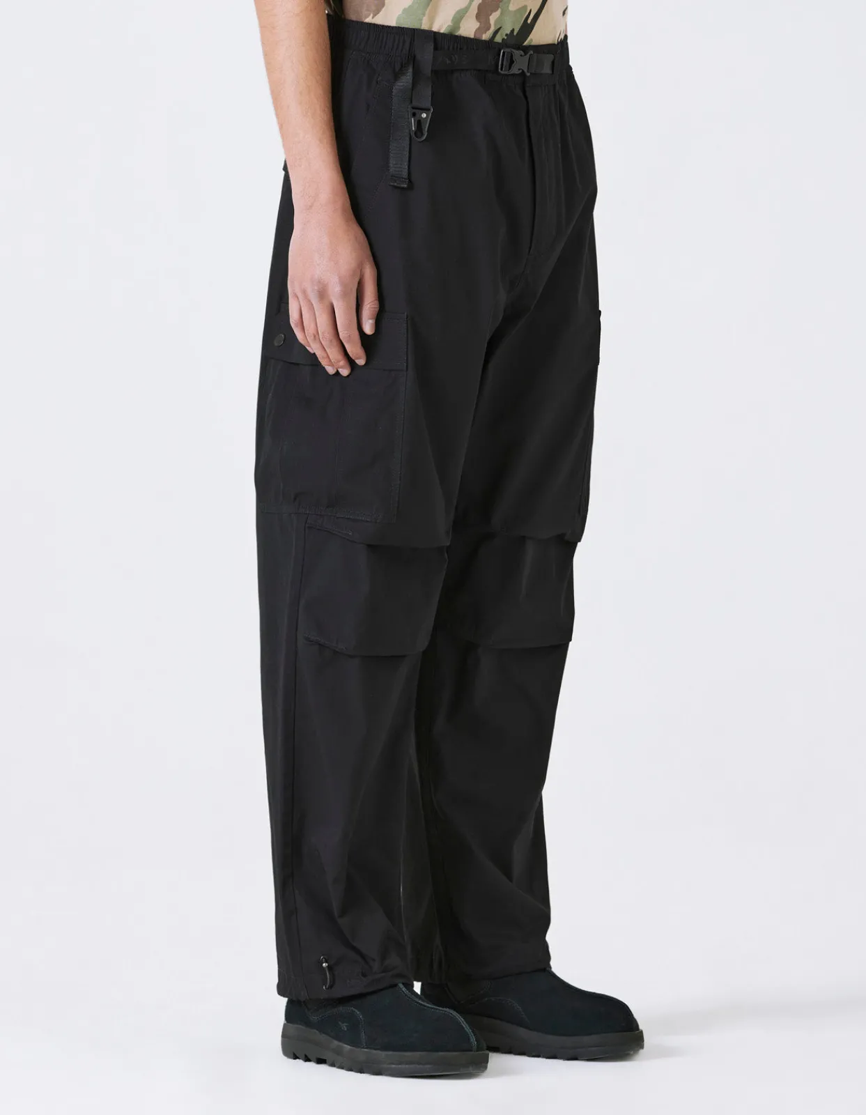 Cargo Pants*Maharishi 4239 Cordura® Loose Cargo Track Pants Black
