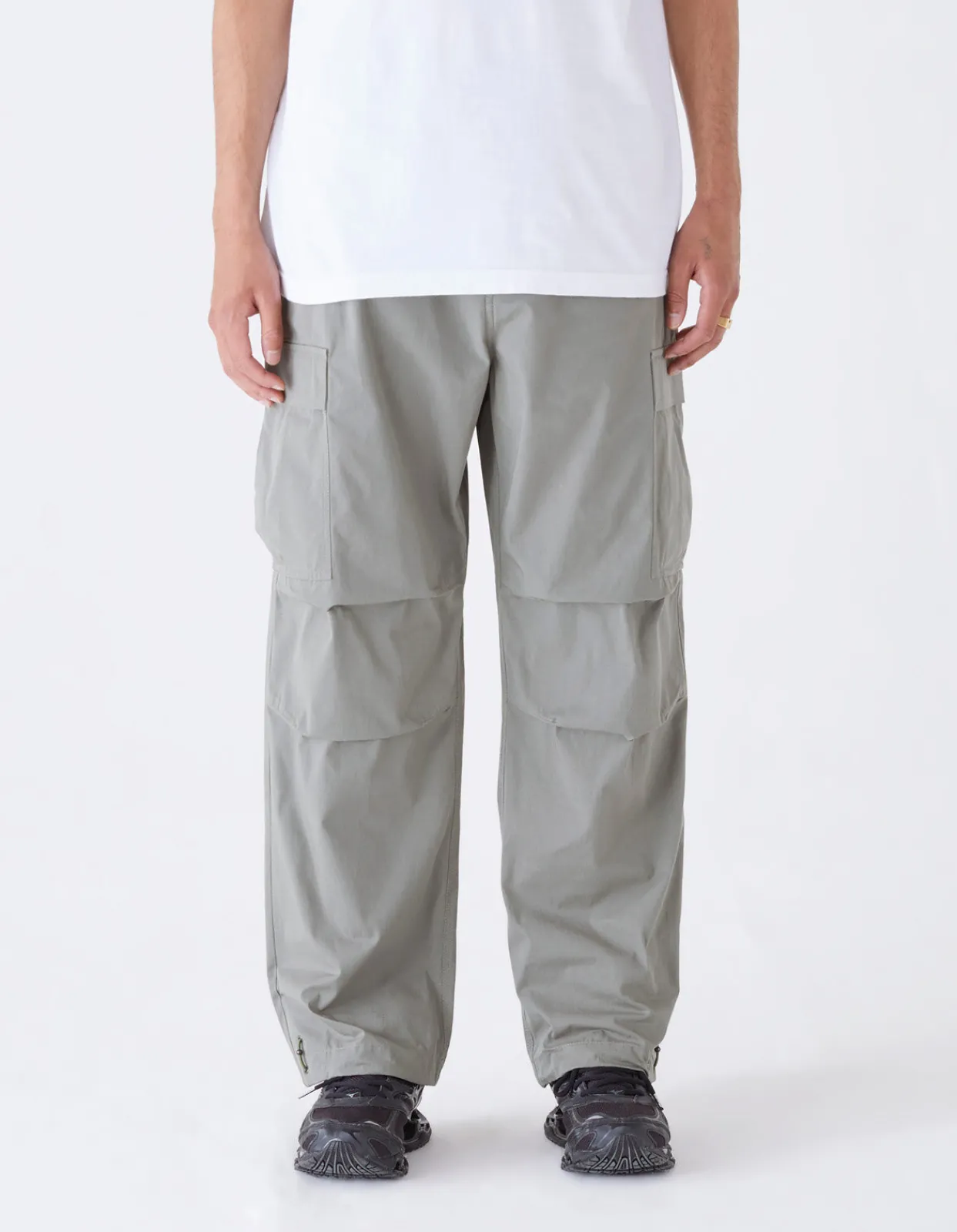 Cargo Pants*Maharishi 4239 Cordura® Loose Cargo Track Pants Sage