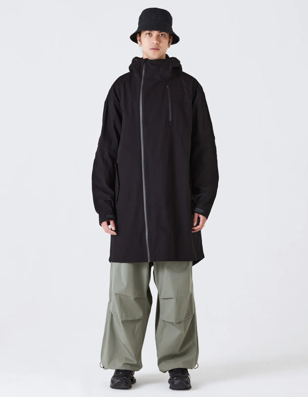 Parkas*Maharishi 4268 Cordura® Nyco® Oversized Parka Black