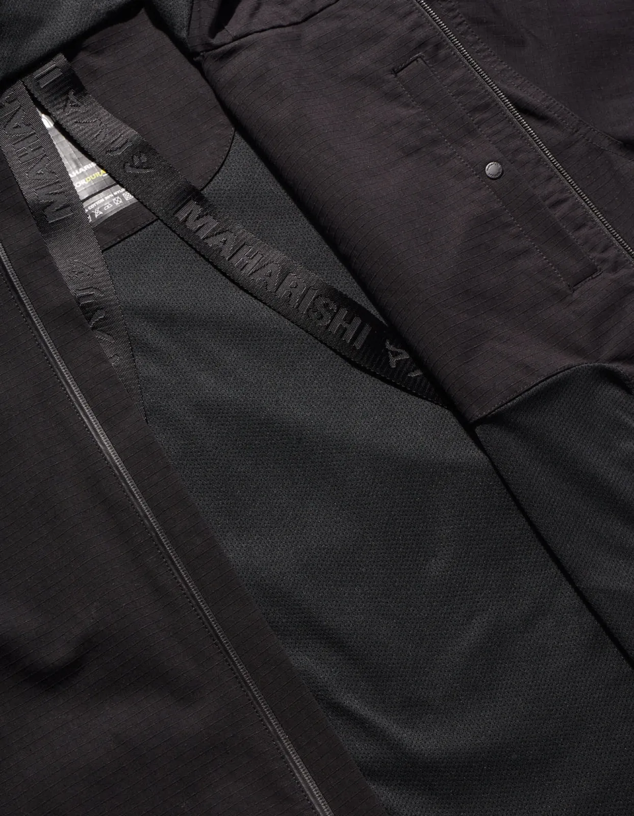 Parkas*Maharishi 4268 Cordura® Nyco® Oversized Parka Black