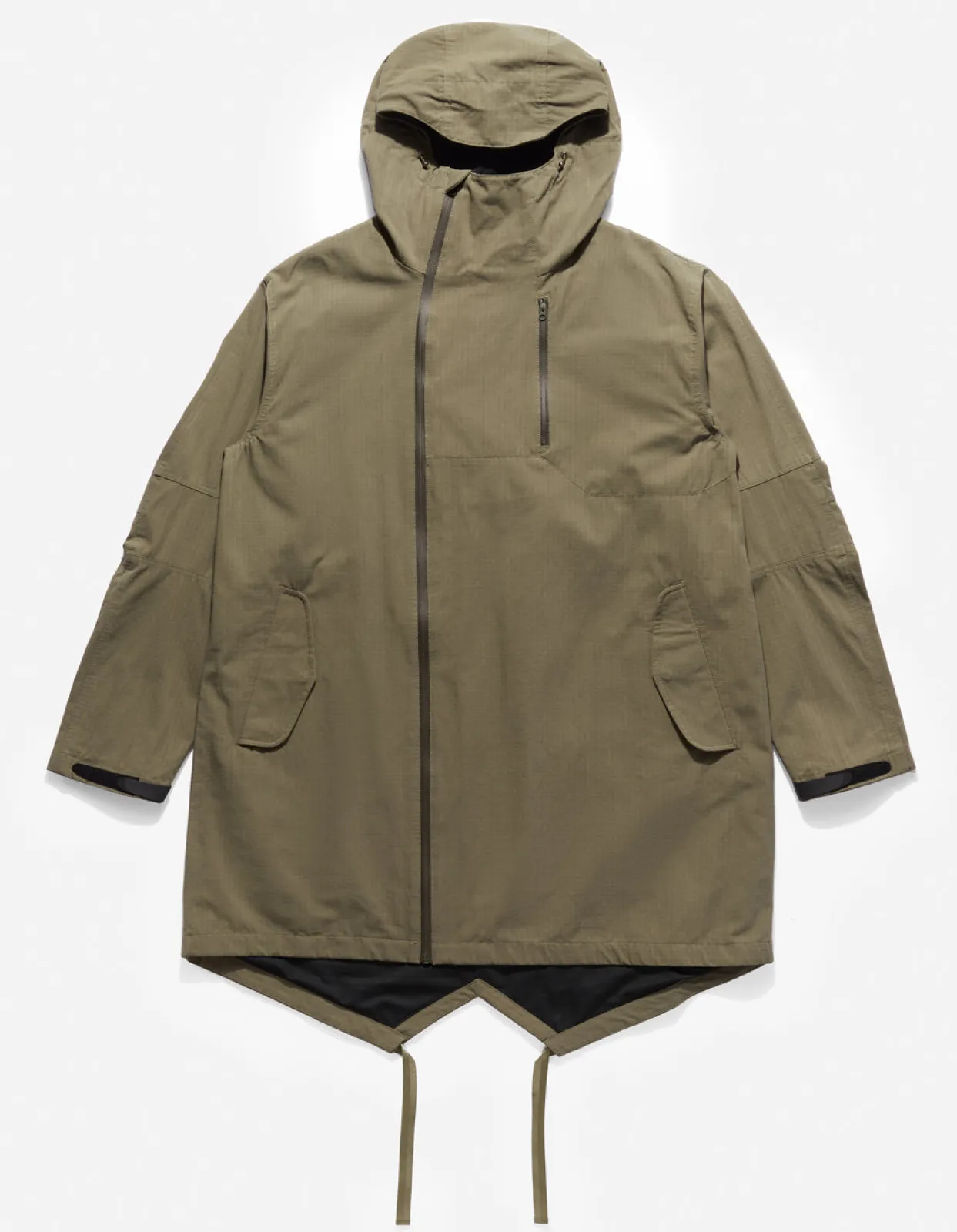 Parkas*Maharishi 4268 Cordura® Nyco® Oversized Parka Olive