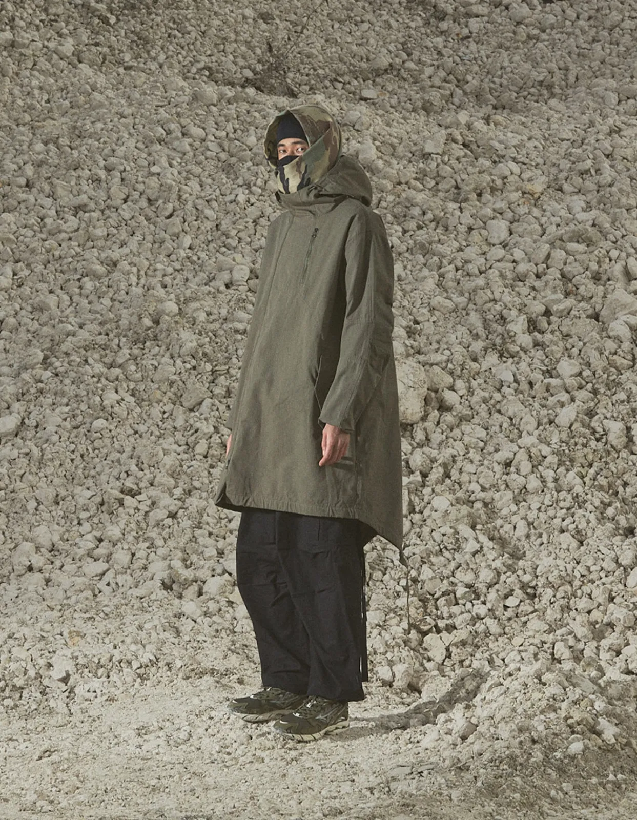 Parkas*Maharishi 4268 Cordura® Nyco® Oversized Parka Olive