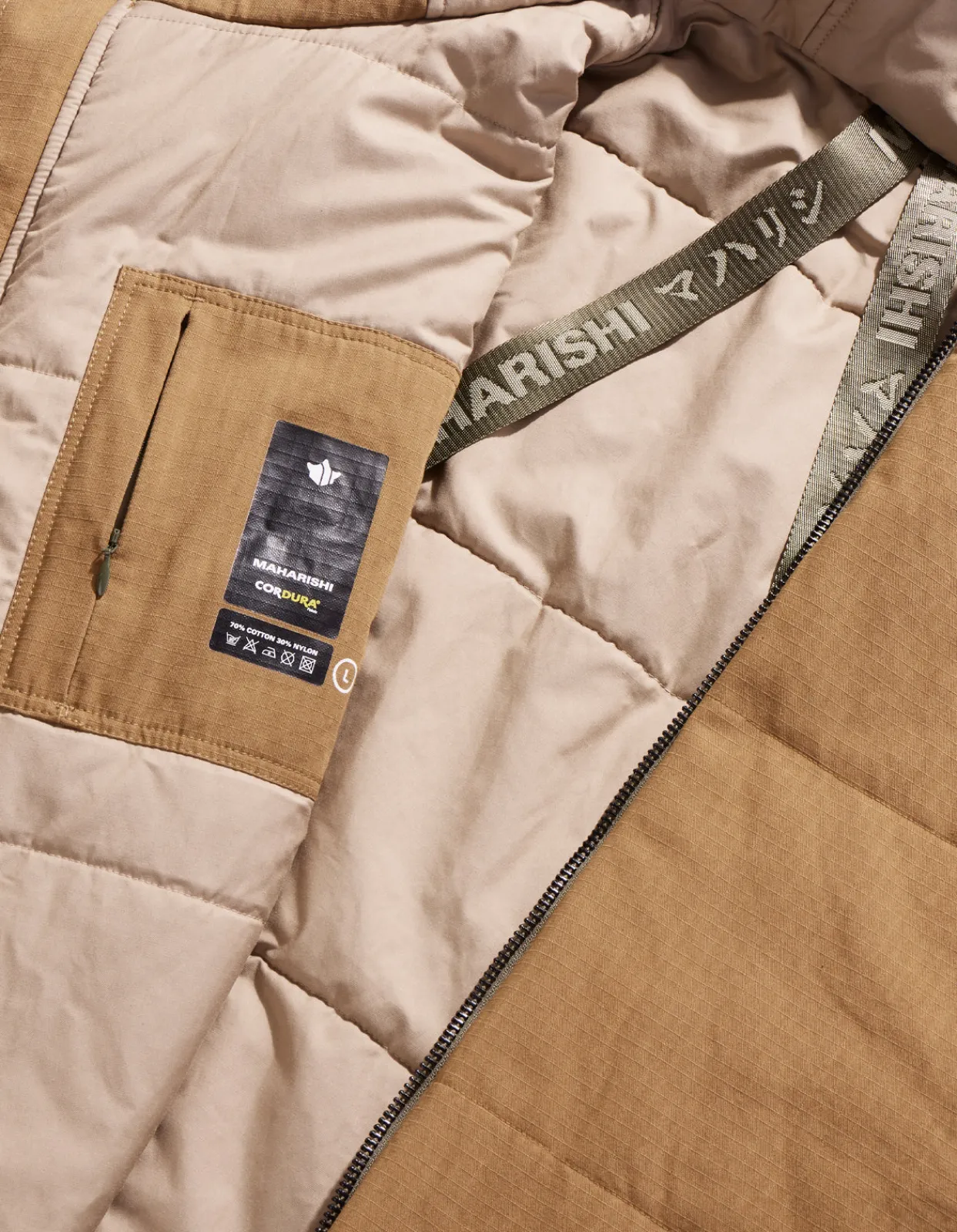 Parkas*Maharishi 4221 Cordura Nyco® Wr Padded Parka Mushroom