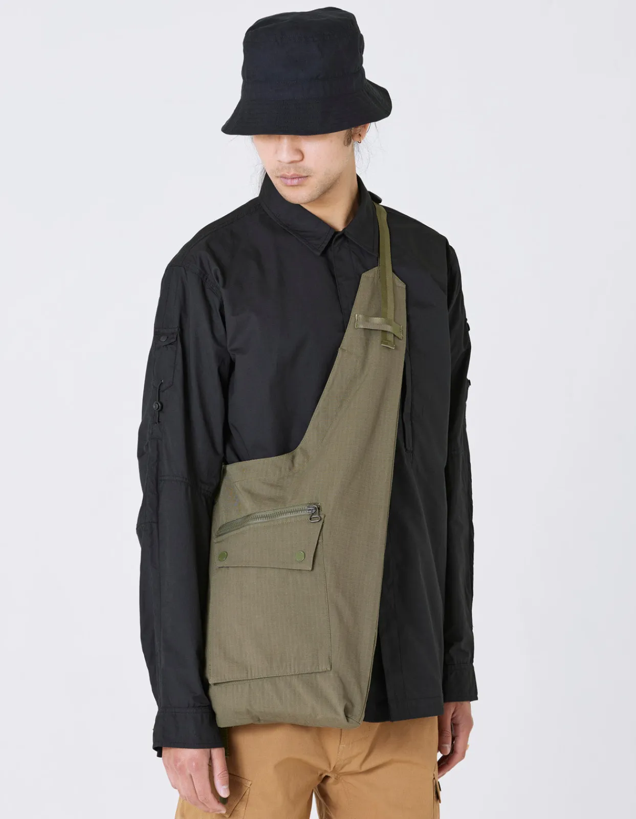 Bags*Maharishi 4272 Cordura Nyco® Wr Sling Bag Olive