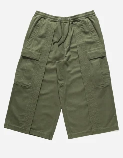 Cargo Pants*Maharishi 4511 Cropped U.S. Hakama Track Pants Olive Og-107F
