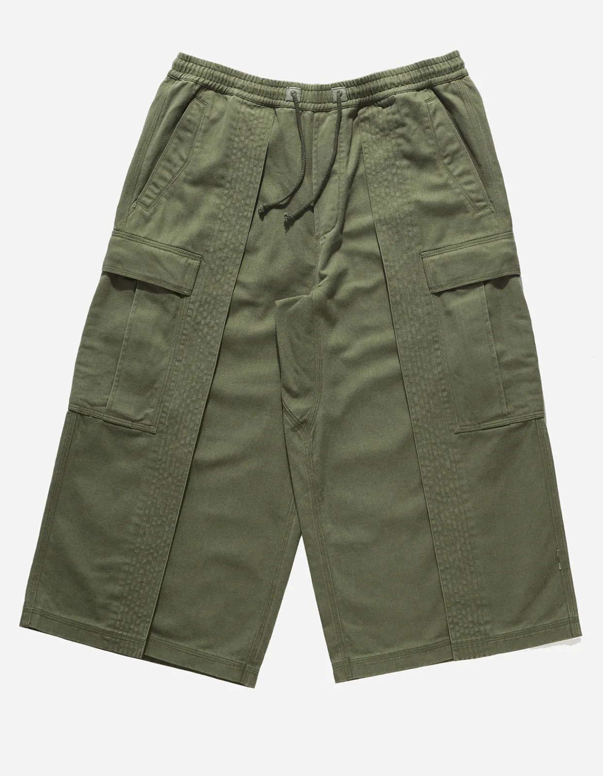Cargo Pants*Maharishi 4511 Cropped U.S. Hakama Track Pants Olive Og-107F
