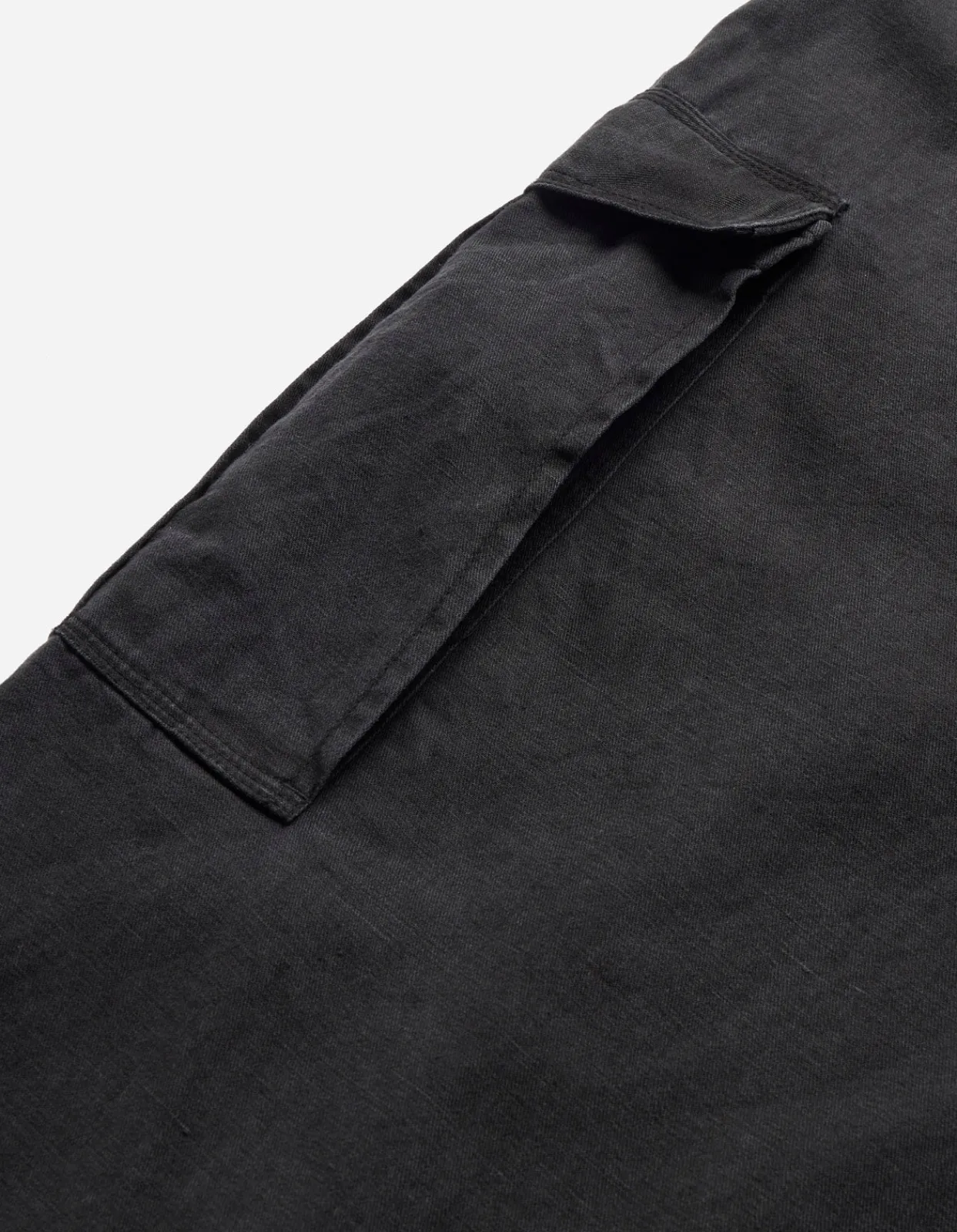 Cargo Pants*Maharishi 4511 Cropped U.S. Hakama Track Pants Black