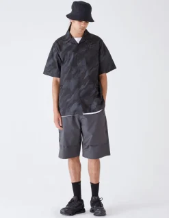 Shirts*Maharishi 4312 Dpm:Bonsai Forest Camp Collar Shirt Subdued Night