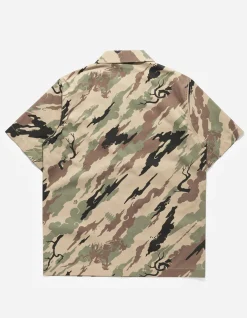 Shirts*Maharishi 4312 Dpm:Bonsai Forest Camp Collar Shirt Woodland