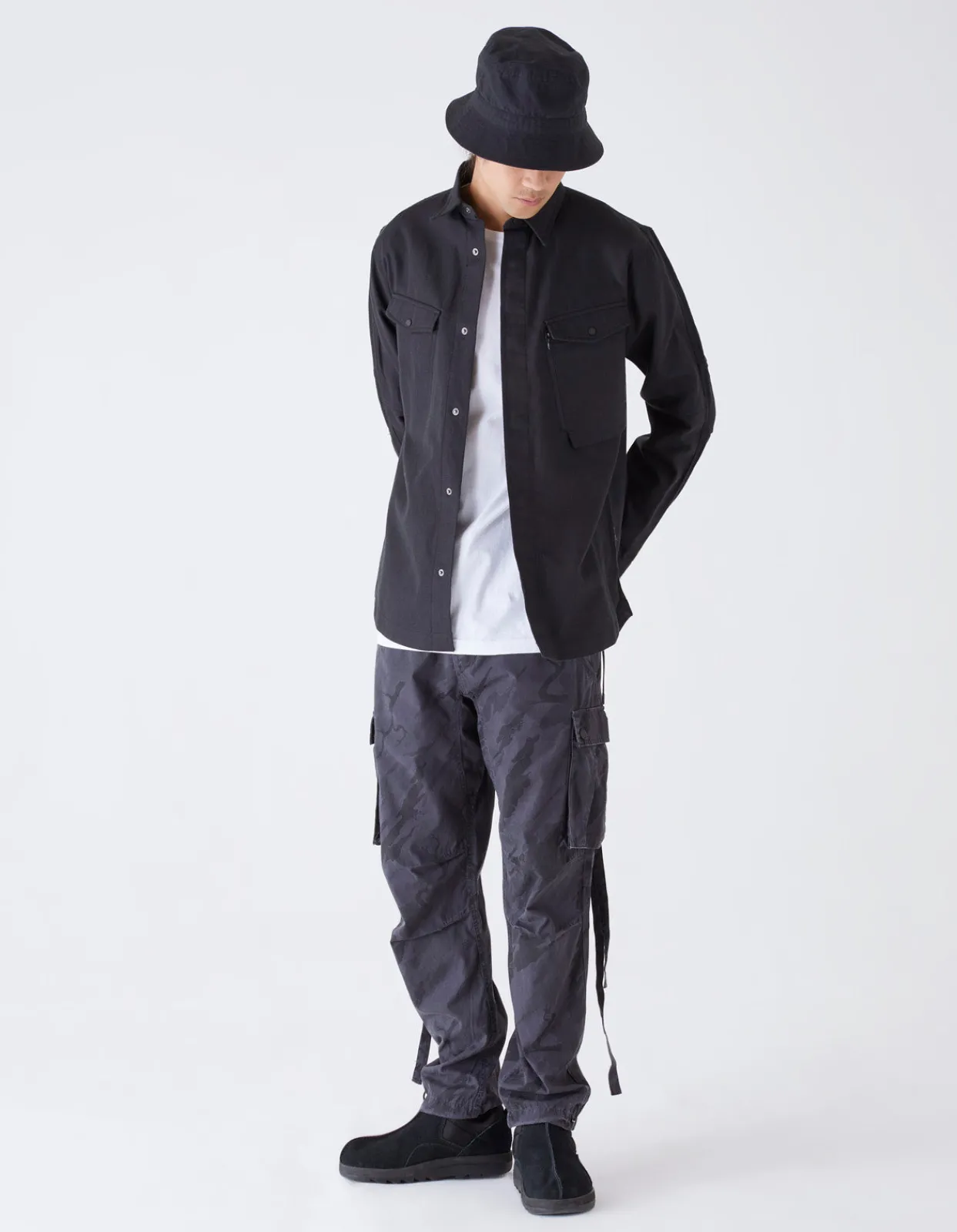 Track Pants*Maharishi 4309 Dpm:Bonsai Forest Cargo Track Pants Subdued Night