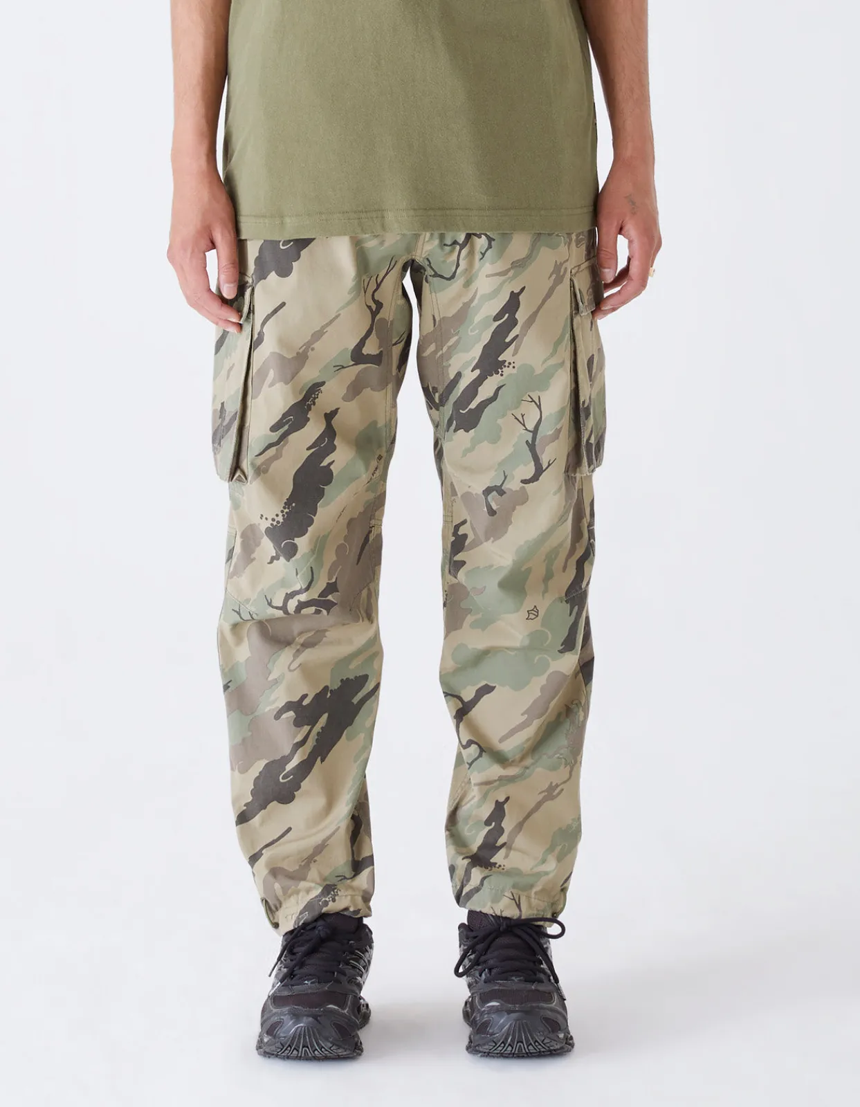 Track Pants*Maharishi 4309 Dpm:Bonsai Forest Cargo Track Pants Woodland
