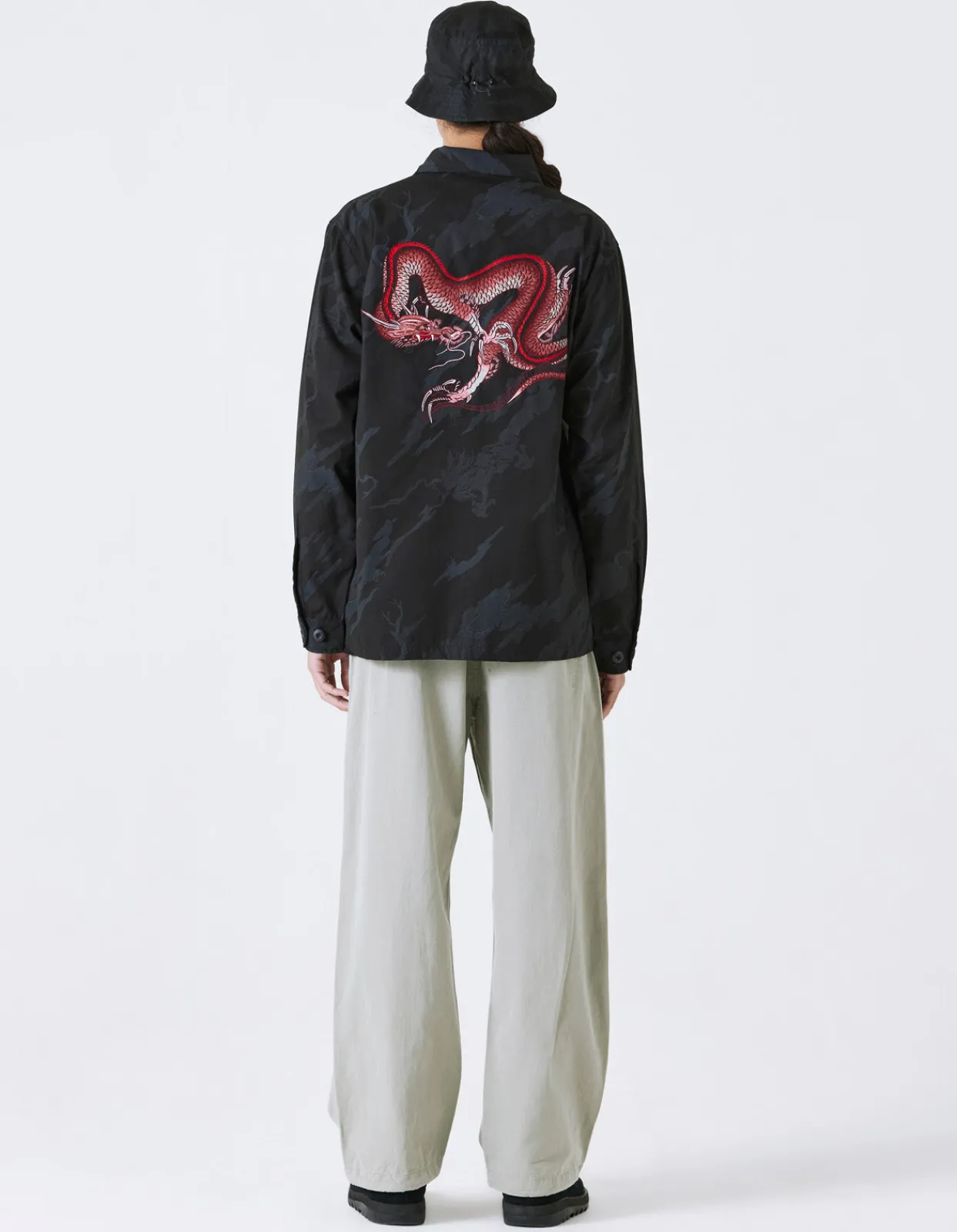Shirts*Maharishi 4308 Dpm:Bonsai Forest Cloud Dragon Utility Shirt Subdued Night
