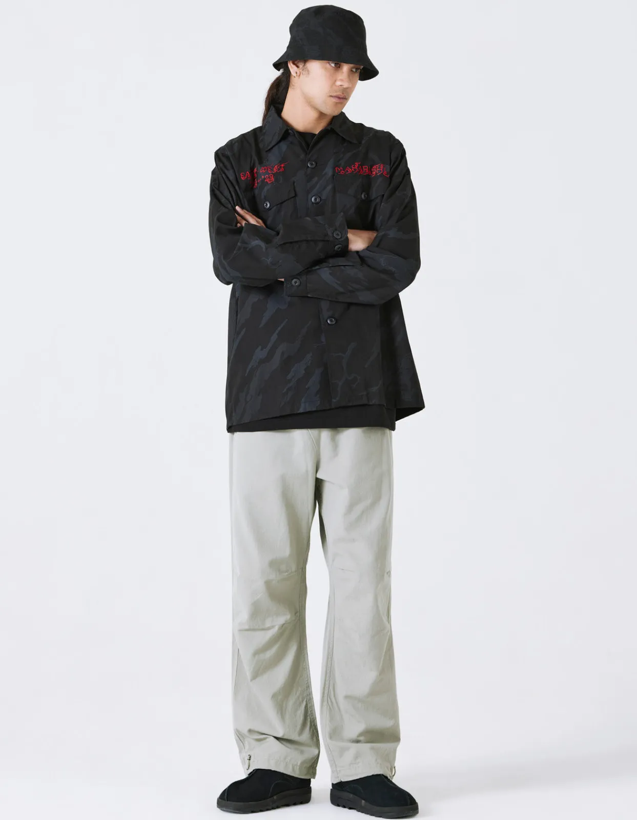 Shirts*Maharishi 4308 Dpm:Bonsai Forest Cloud Dragon Utility Shirt Subdued Night