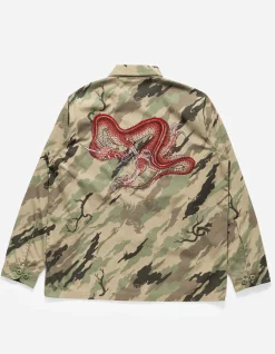 Shirts*Maharishi 4308 Dpm:Bonsai Forest Cloud Dragon Utility Shirt Woodland