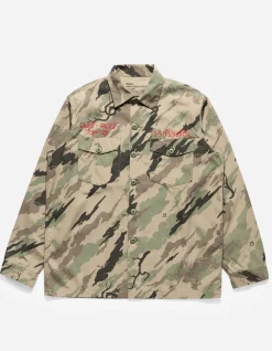 Shirts*Maharishi 4308 Dpm:Bonsai Forest Cloud Dragon Utility Shirt Woodland