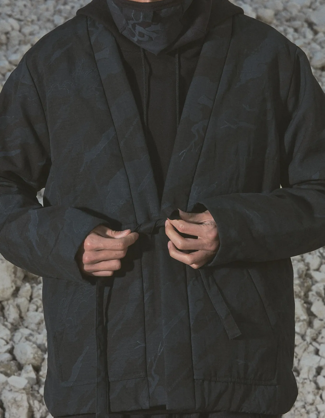 Kimonos*Maharishi 4257 Dpm:Bonsai Forest Cordura® Wr Padded Hanten Subdued Night