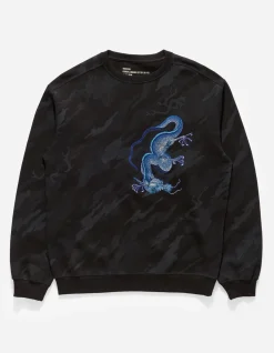 Crew Sweats*Maharishi 4319 Dpm:Bonsai Forest Dragon Crew Sweat Subdued Night