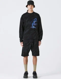 Crew Sweats*Maharishi 4319 Dpm:Bonsai Forest Dragon Crew Sweat Subdued Night