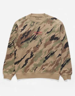 Crew Sweats*Maharishi 4598 Dpm:Bonsai Forest Miltype Embroidered Crew Sweat Woodland