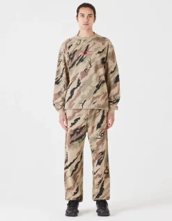 Crew Sweats*Maharishi 4598 Dpm:Bonsai Forest Miltype Embroidered Crew Sweat Woodland