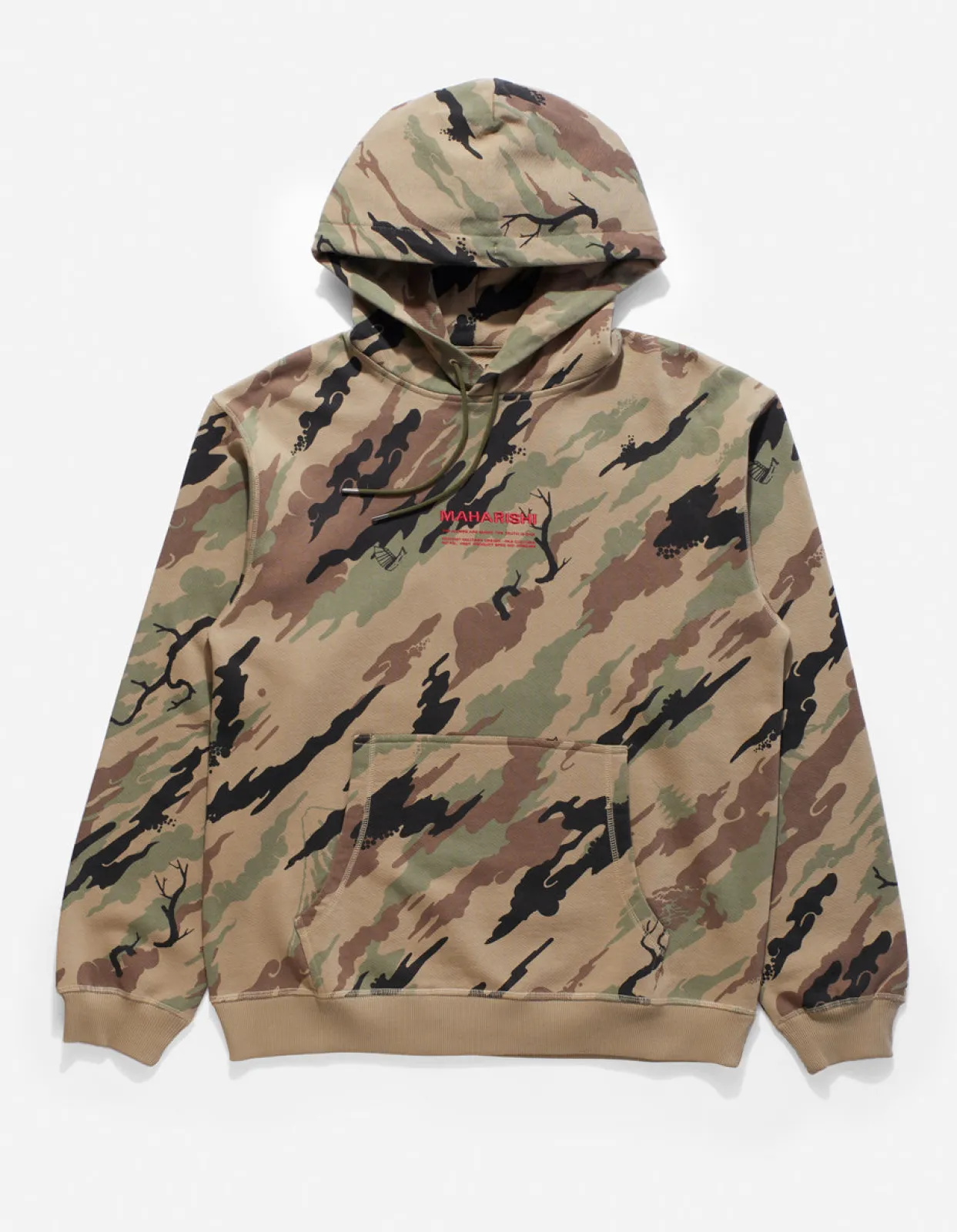 Hooded Sweats*Maharishi 4597 Dpm:Bonsai Forest Miltype Embroidered Hooded Sweat Woodland