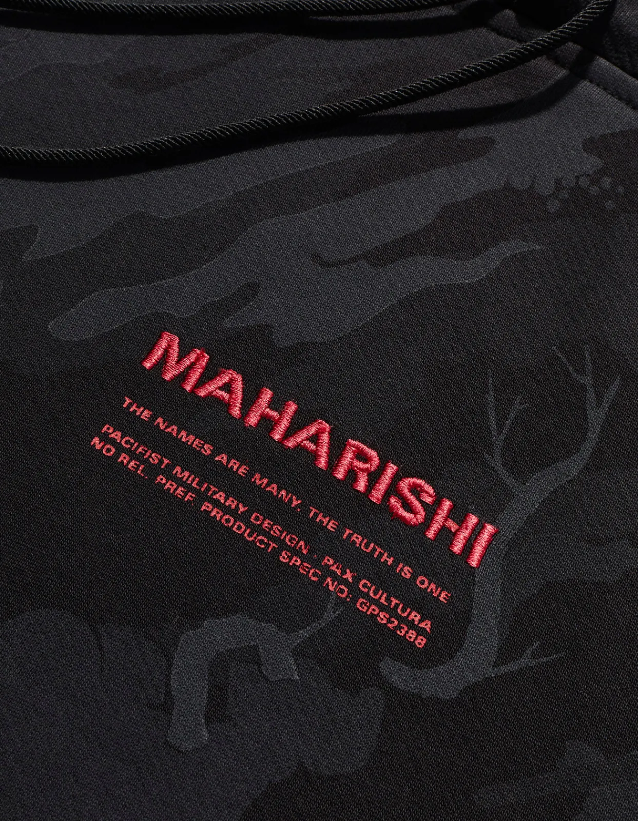 Hooded Sweats*Maharishi 4597 Dpm:Bonsai Forest Miltype Embroidered Hooded Sweat Subdued Night