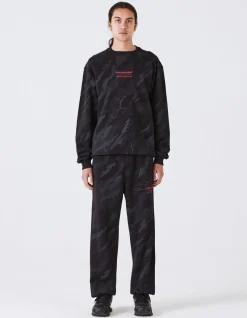 Crew Sweats*Maharishi 4598 Dpm:Bonsai Forest Miltype Embroidered Crew Sweat Subdued Night