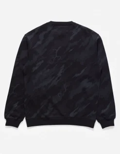 Crew Sweats*Maharishi 4598 Dpm:Bonsai Forest Miltype Embroidered Crew Sweat Subdued Night