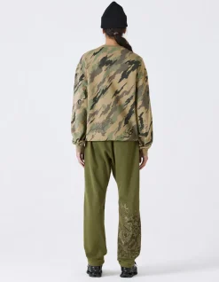 Crew Sweats*Maharishi 4320 Dpm:Bonsai Forest Organic Crew Sweat Woodland