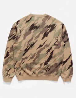 Crew Sweats*Maharishi 4320 Dpm:Bonsai Forest Organic Crew Sweat Woodland