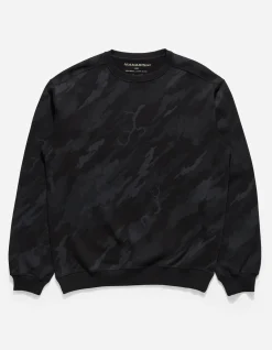 Crew Sweats*Maharishi 4320 Dpm:Bonsai Forest Organic Crew Sweat Subdued Night